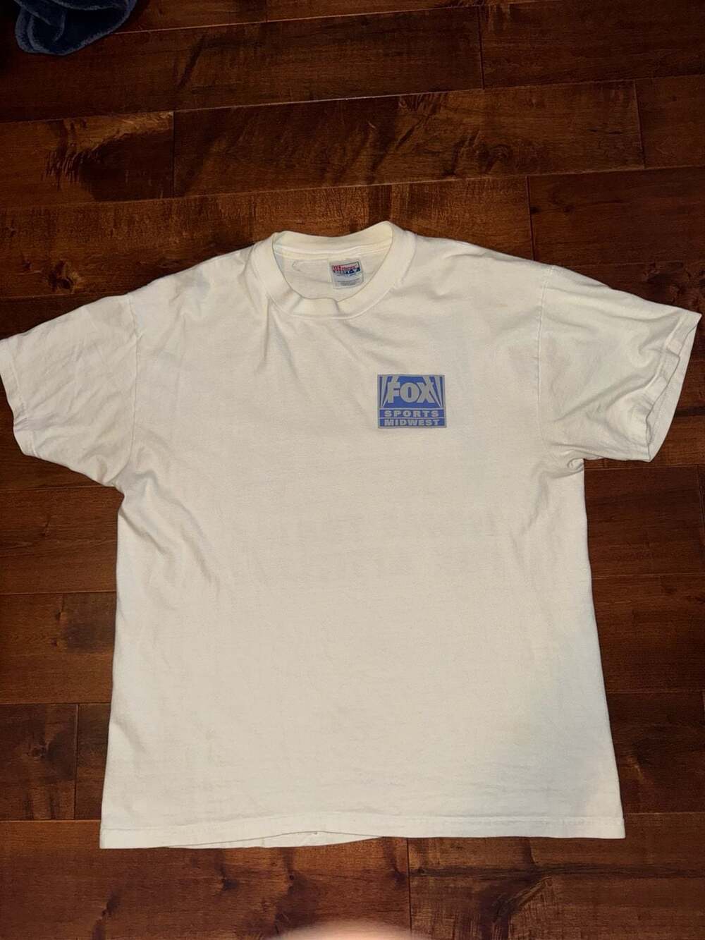 Vintage 90s Fox Sports Midwest Home Teams Fox Attitude White T-Shirt L